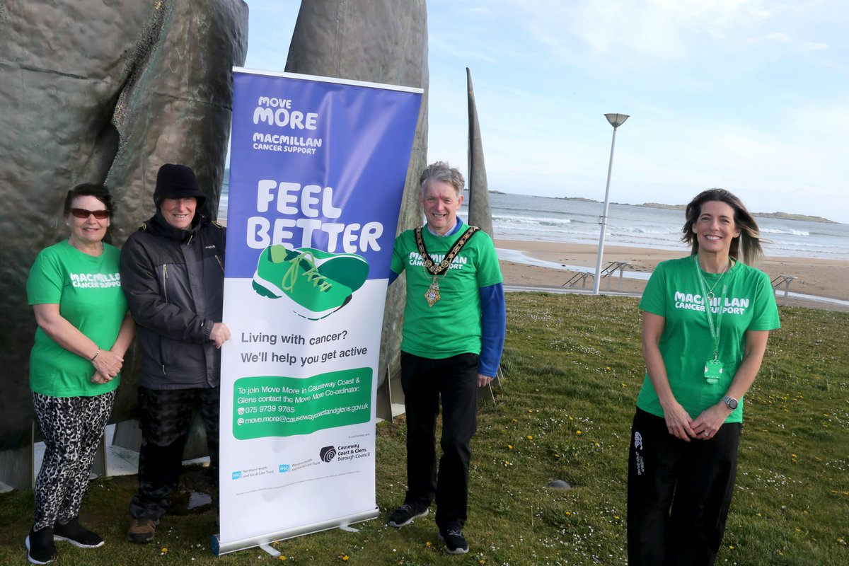 CausewayCouncil's tweet image. 🚶 Did you know it’s National Walking Month?

This week, the Mayor Alderman Mark Fielding joined our Macmillan Move More Coordinator and her Walking Group in Portrush.

👉 Read the full story here bit.ly/3hrNsRd

@MoveMoreNI @MacmillanNI @CCAGTourismTeam @VisitCauseway
