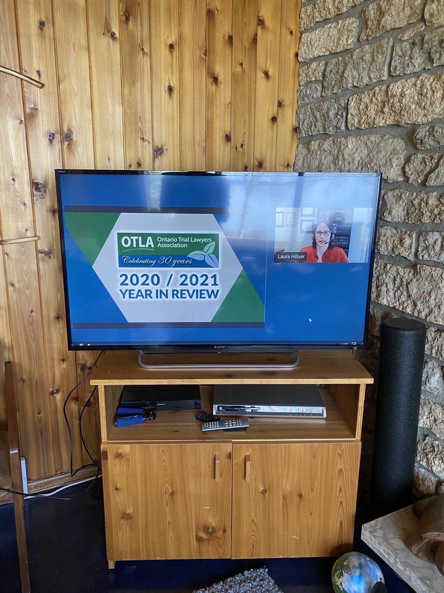 Live from Lake Superior, watching our great ⁦<a href="/OntarioTLA/">Ontario Trial Lawyers Association</a>⁩ Prez Laura Hillyer ⁦<a href="/burlingtonlaw/">Martin & Hillyer Associates</a>⁩ in her last speech as Prez