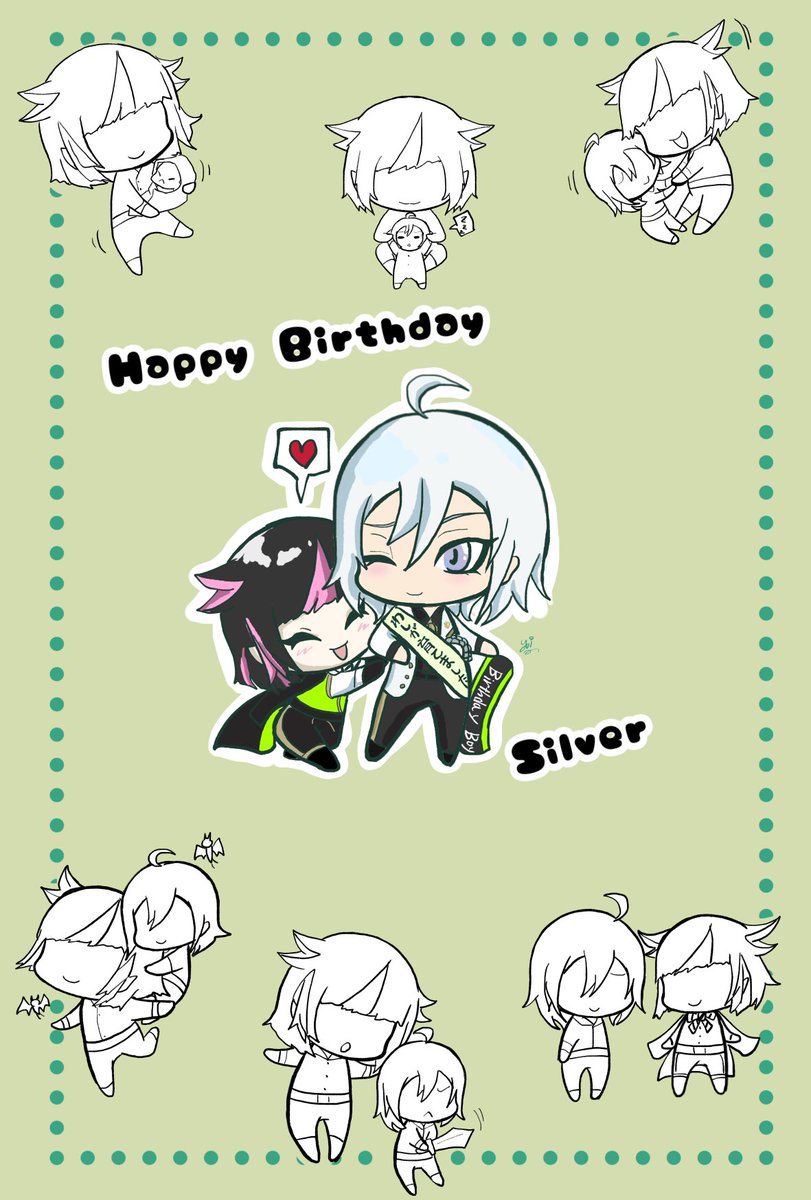 ツイステ シルバー誕生日おめでとう きっとリリアが一番におめでとうと言ったと思う Yui イラスト用垢の漫画