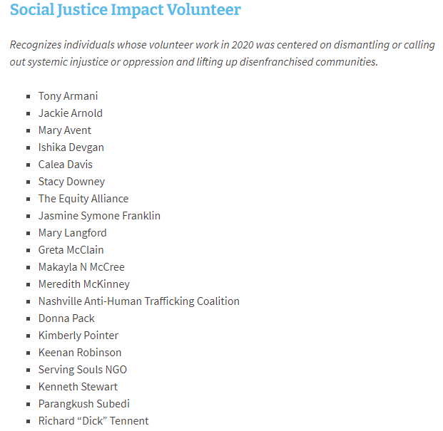 ForMoral's tweet photo. We want to give a HUGE shout out to @silent_no_longe founder, @GretaMcClainTN for being nominated for being a 2021 Strobel Volunteer Awards nominee!  https://t.co/0MO1CU7TuU https://t.co/K6PD8LTY8o