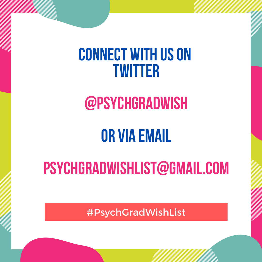 DocBlock_neuro's tweet photo. #PsychGradWishList is an online aid movement for BIPOC psychology interns & graduating trainees. We encourage #HealthServicePsych & #PsychTwitter communities to support by buying trainees items on https://t.co/HZLMMstlMu wish lists! Join at: https://t.co/UQwtIE7XDT. Pls #RT! https://t.co/IzMOSOp9vv