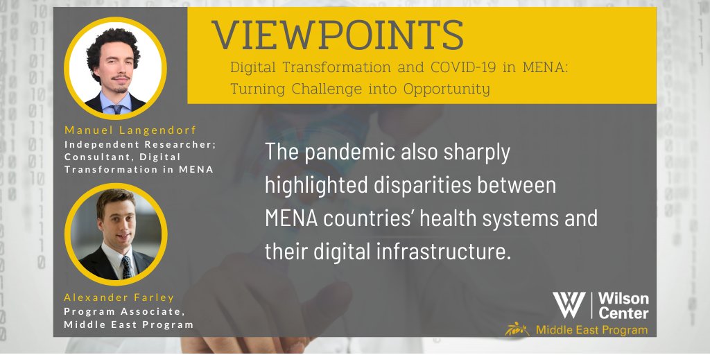 [VIEWPOINT] <a href="/m_langendorf/">Manuel Langendorf</a> and <a href="/AlexFarley89/">Alexander Farley</a> evaluate the potential for turning the challenge of digital transformation in MENA into an opportunity for accelerated, inclusive growth. #WilsonSmart

Read more: j.mp/3tIdu5h