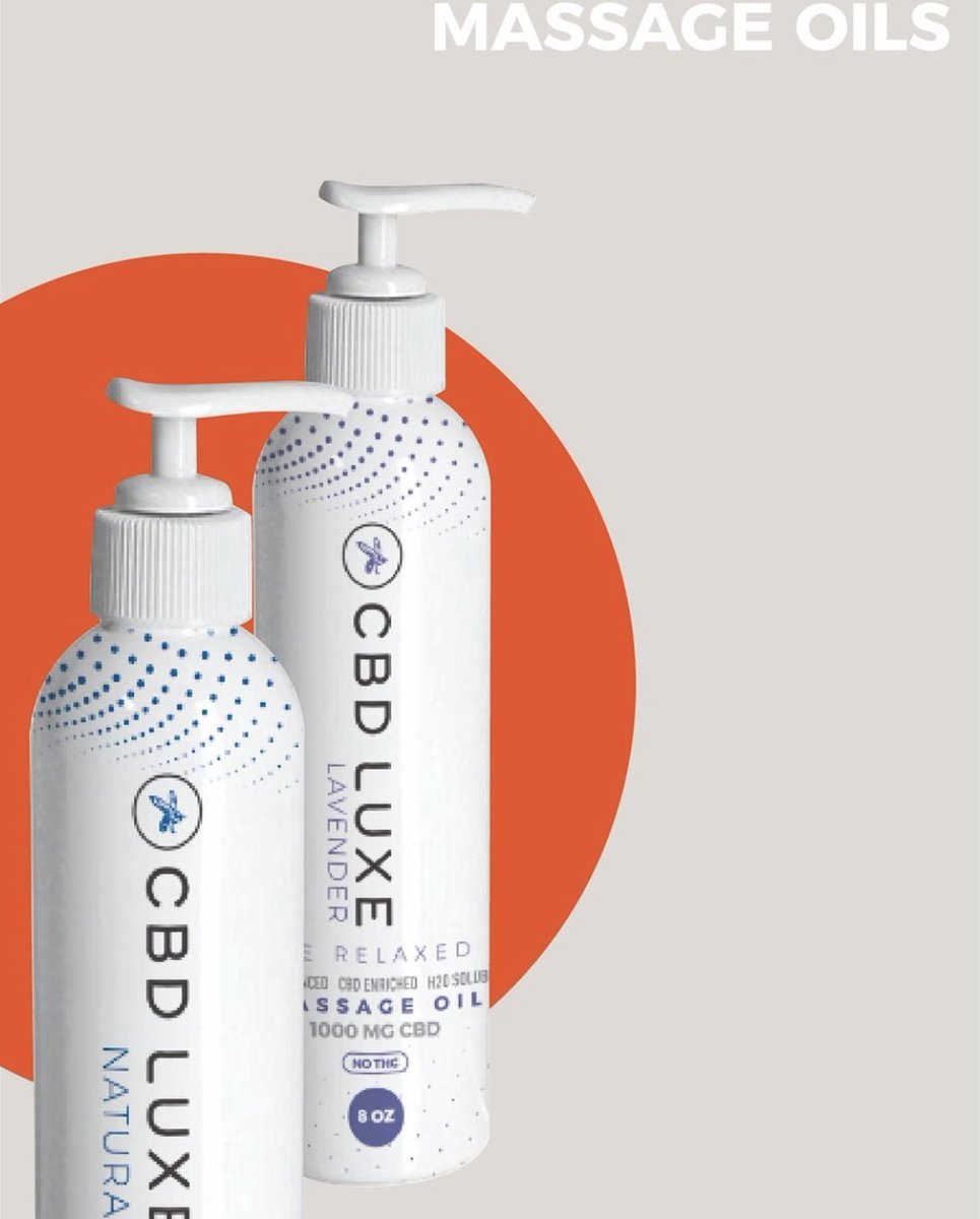 CBDLuxe's tweet photo. Why choose a CBD Massage oil? 

Make topical CBD a part of your routine, and watch how your health and muscle strength is elevated. Here are a few of many benefits you can expect:

- Relieves inflammation
- Great pain relief
- Enhances benefits of thermotherapy https://t.co/QYLt1JcI4b