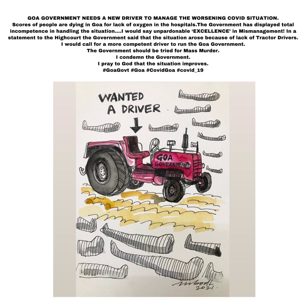 Goa Government needs a new Driver to manage the worsening Covid Situation! #GoaCovid #GoaGovt #Goa #covid19