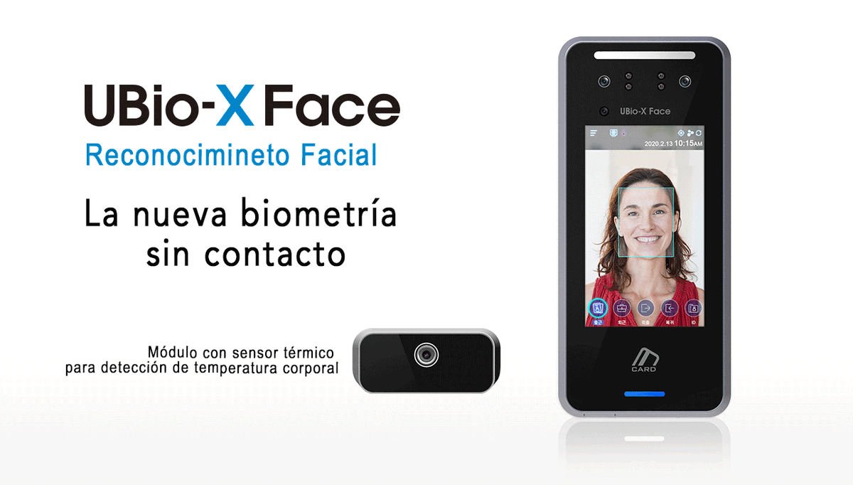 bcnacces's tweet photo. Lector de reconocimiento facial #Virdi con posibilidad de integración de un módulo para la detección automática de #temperatura corporal
La nueva era de la #biometría sin contacto https://t.co/kTyzZ0s073 https://t.co/tcu7o3NEae