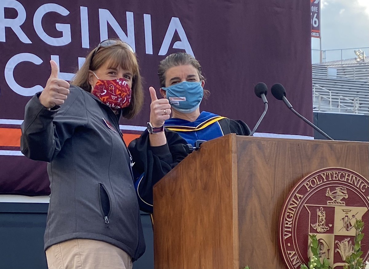 JennyOrzolek's tweet photo. Commencement Day for @VT_Science is off to a fantastic start! CONGRATS to the #Classof2021! ๐๐๐๐ And a HUGE shout out to everyone working behind the scenes to make it happen! ๐ #hokiegrads #VTScience #whatsyourscience #UtProsim @RonFricker https://t.co/zIrz5oUXbh