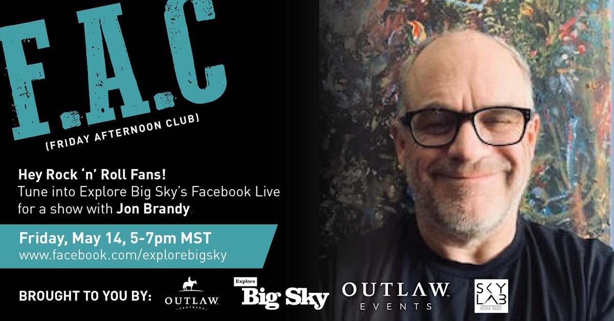 Big Sky Town Center (@bigskytowncent) on Twitter photo Jon Brandy is joining <a href="/explorebigsky/">Explore Big Sky</a> for this week's Friday Afternoon Club. Kick off the weekend with the LIVE stream from Skylab Media House at 5 PM MST.#BigSkyLife #VisitBigSky Jon Brandy is joining <a href="/explorebigsky/">Explore Big Sky</a> for this week's Friday Afternoon Club. Kick off the weekend with the LIVE stream from Skylab Media House at 5 PM MST.#BigSkyLife #VisitBigSky