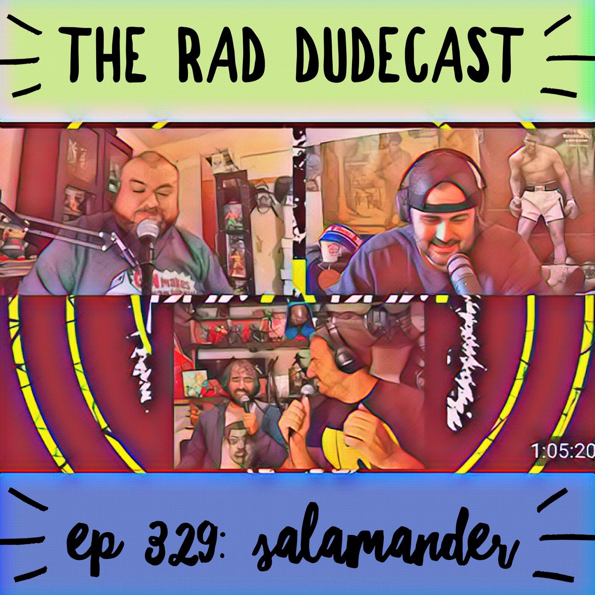 Ep 329 is up! This week the Rad DudeCast gets into knockoff Hooters chains, sexy haircuts, airline heckles, and the wonders of religious amphibians! Listen and subscribe wherever, watch on YouTube, rate and review! For bonus eps, join our Patreon. Link in bio.