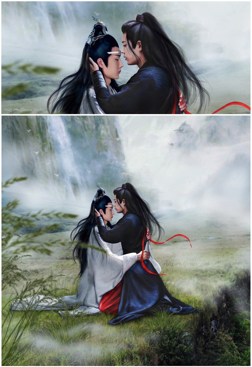 max_maks_'s tweet photo. "You're back... Don't ever leave me again."
"Never"

#yizhan #art_max ♥️. https://t.co/AJ3tE4lxKQ