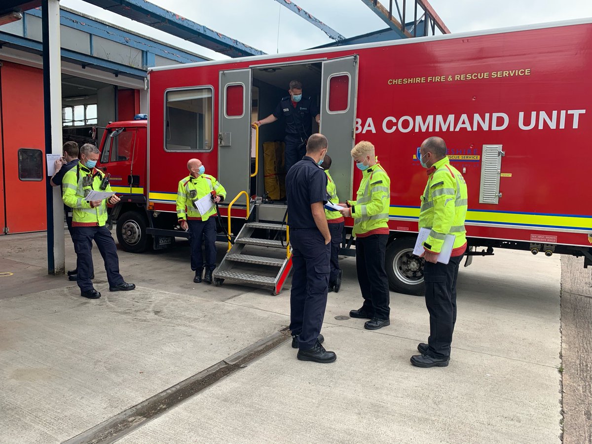 CreweFireStn's tweet photo. Today White watch completed a training scenario setting up the breathing apparatus command unit at a protracted incident where there is a greater need for command and control.
#Training #BA #CommandUnit https://t.co/QQmLv6k7Tq