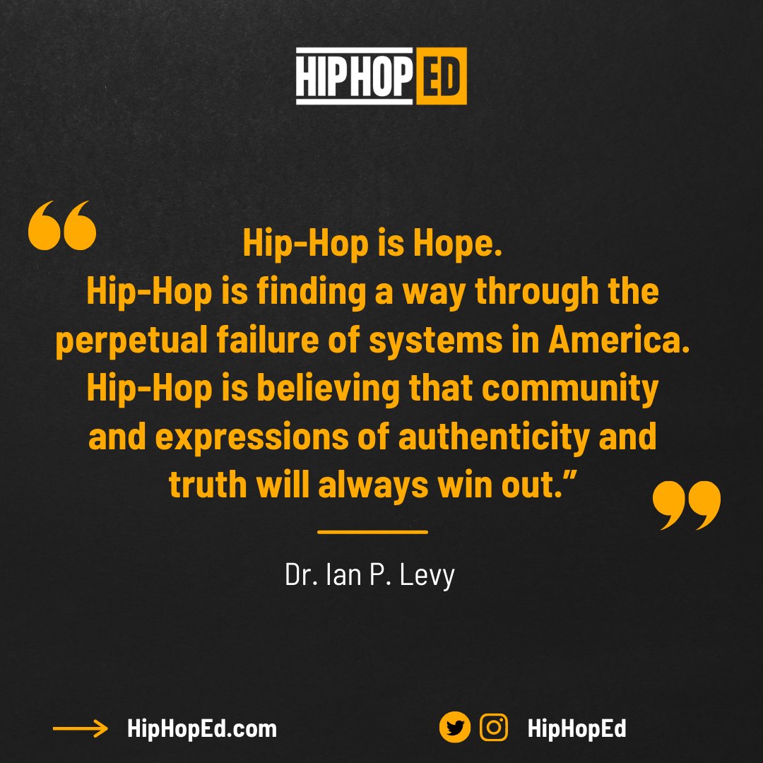 Community, authenticity, and truth will always win!
(Quote, care of our guy, Dr. @IanPLevy)
#HipHopEd #TeachLikeTheWorldisOnFire 🔥
[And THINK & LEARN like the world is on fire.]