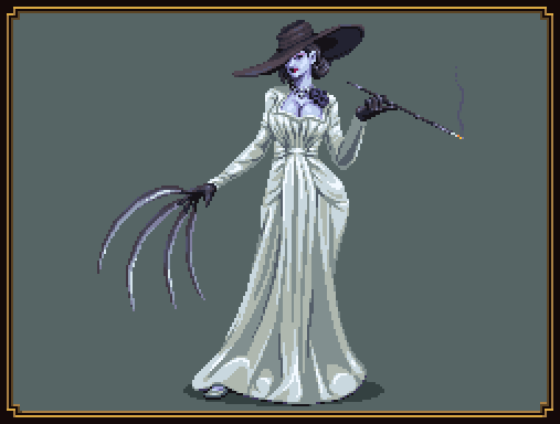 Lady Dimitrescu #pixelart #ドット絵