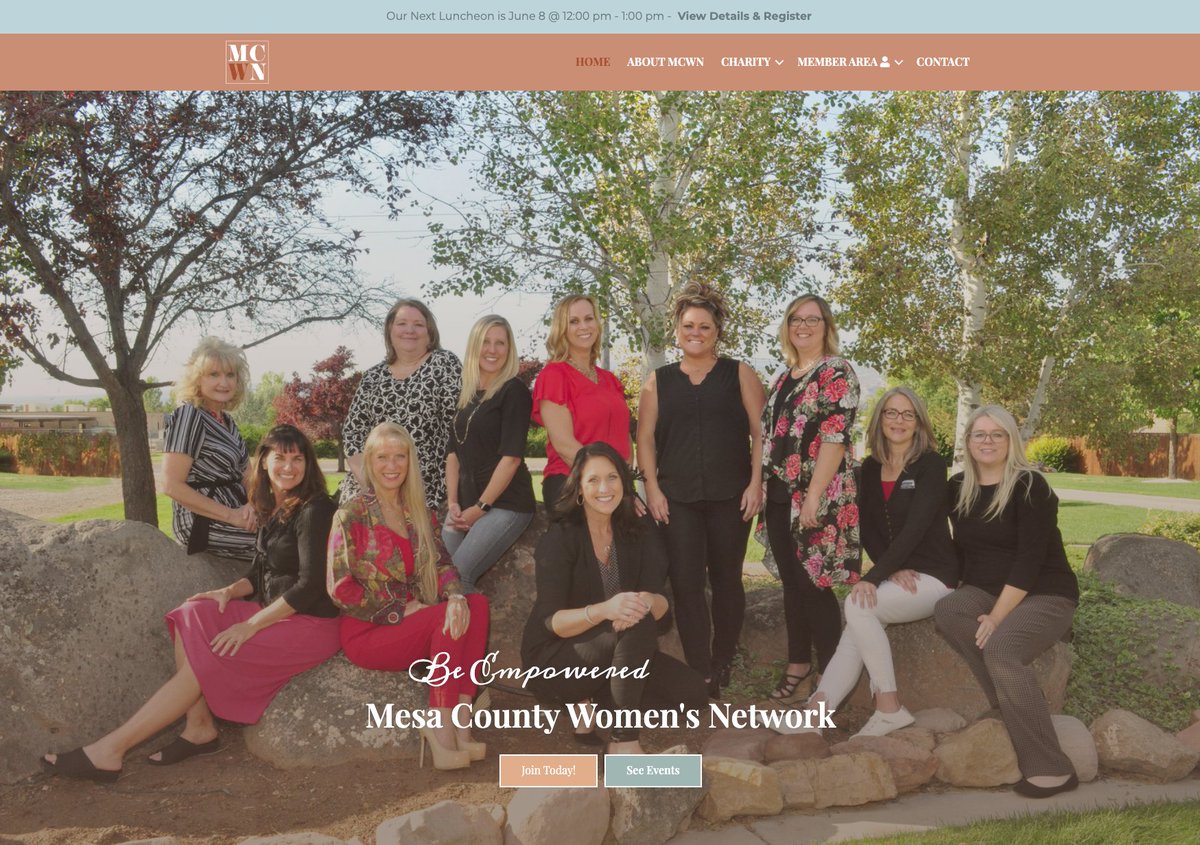 McCawMedia's tweet photo. We are excited to share the latest website design and build to go live at Melinda Mccaw Media for Mesa County Women’s Network. Visit https://t.co/dhbigyhz8b to learn more about the Mesa County Women’s Network. #webdesign, #WordPressDevelopment https://t.co/NM7B9ApsFY