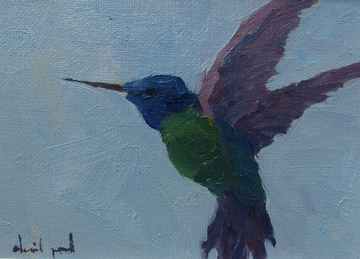 Birdwatching 101: A Guide to Southwest Florida’s Native Birds babcockranchecotours.com/guide-to-south… Very good article!! Thank you for sharing!!! This is a Green Violet Ear Hummingbird that I painted recently on Anna Maria Island 5 x 7 in. oil on panel David Paul Elsea
