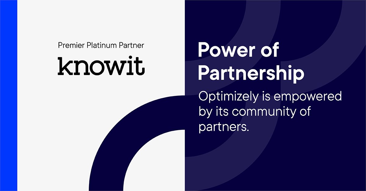 .@knowitab is one of the leading consultancy firms in the Nordic region and a proud Optimizely Premier Platinum Partner. Learn how Optimizely and Knowit work together: optimize.ly/3hohFAF