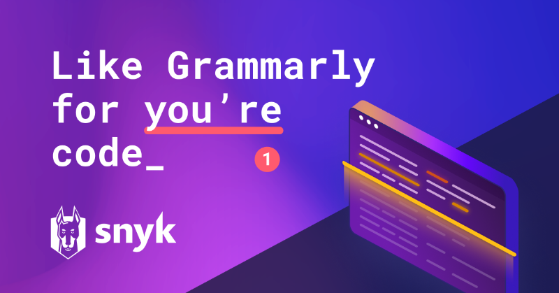 snyksec's tweet photo. You can spot the typo... but what about errors and vulnerabilities in your code? 🔍
