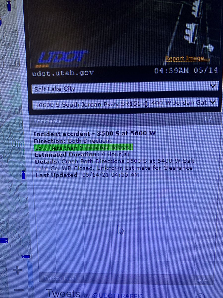 A crash blocking all WB lanes on 3500 S in WVC. I’ve got details for you now on <a href="/KSL5TV/">KSL 5 TV</a>