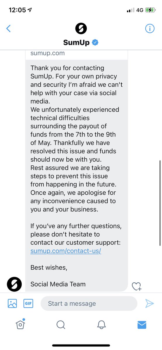 Pmorgan115's tweet photo. @SumUp you keep saying on emails and messages you should have the money WE DONT HAVE THE MONEY ITS STILL GOT A RED X IT HAS NOT BEEN SENT SO SEND THE MONEY SUMUP! https://t.co/cnKGgwt8Yx