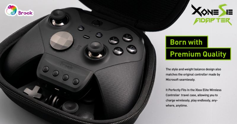 brookgamingfans's tweet photo. Born with Premium Quality
#XoneSE adapter's design matches the original controller made by Microsoft seamlessly. It Perfectly Fits In the Xbox Elite Wireless Controller case, allowing you to charge wirelessly, play endlessly, anywhere, anytime.
#OneController #AllPlatform