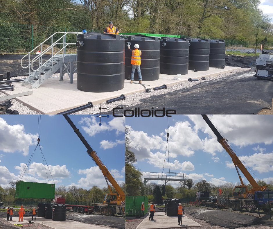 Colloide's tweet photo. Colloide get work underway at Heathfield Methane Stripping Plant. We have now offloaded container, tanks and platform at Heathfield Landfill, preparation for plumbing is underway.
#colloideatwork #landfill #methanestripping #methane #engineering #northernireland #newtonabbot https://t.co/zWm1HtgJx2