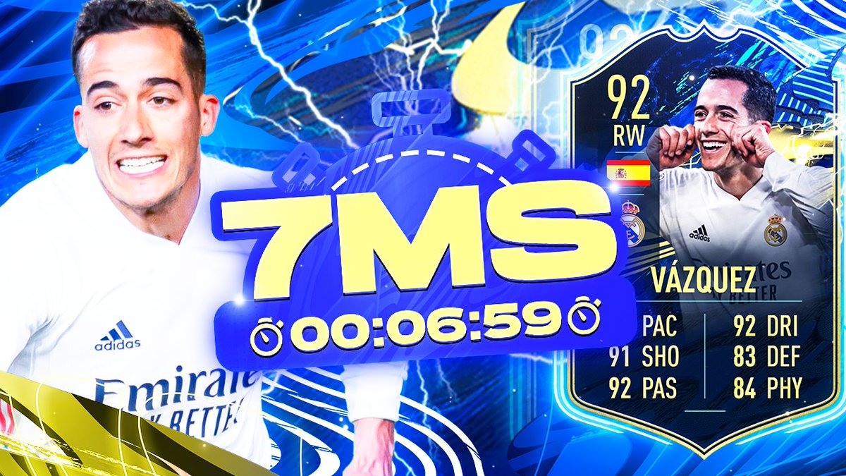 Chuffsters's tweet photo. New video it out!!! 😎
'TOTS Vazquez is a BEAST! 7 Minute Squad Builder vs @Jack54HD'
Watch it here >>> https://t.co/JnAVx7Fl3g
#FIFA21 #FUT #TOTS #7MS https://t.co/VHcCSN3A4I