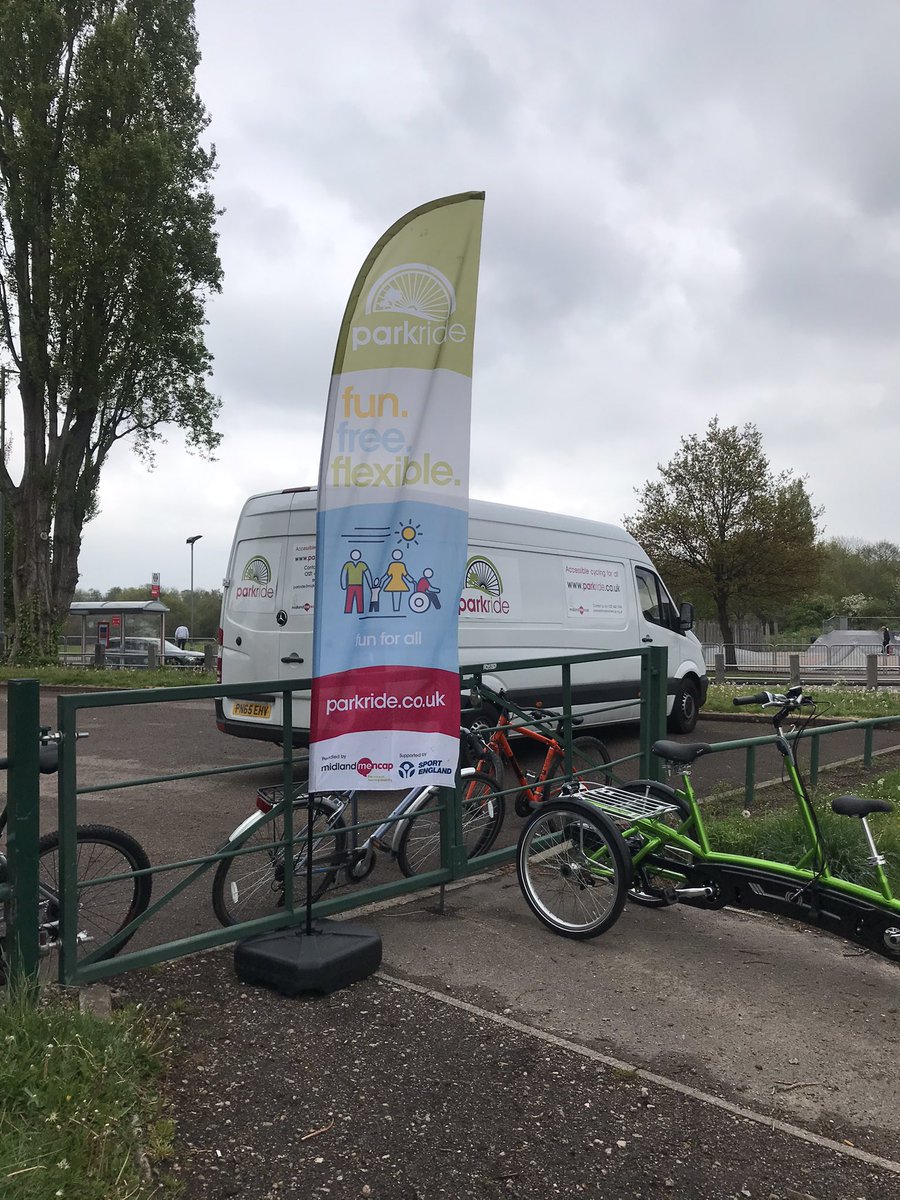 ParkrideMM's tweet photo. Cycling sessions for Carers over 50 every week In Yardley! Today we’re in Fox Hollies Park! Know a carer that may want to get pedals moving? Bikes to suit everyone, please get in touch! #Carers #BirminghamCarers #Yardley #Cycling #InclusiveCycling https://t.co/ZxueSDCNZU