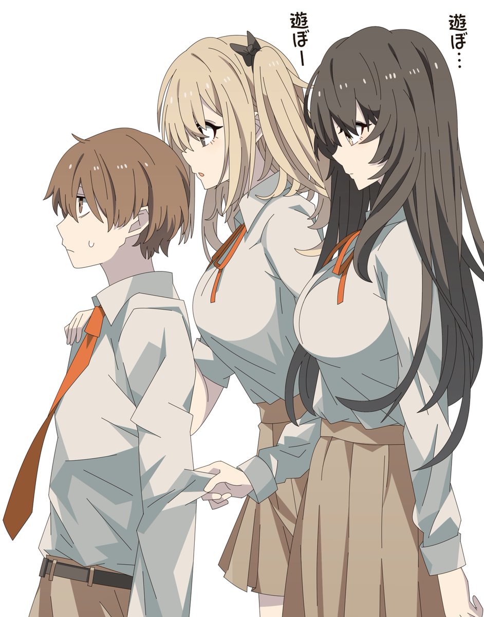 ちょっと仕草が幼い でっかい犬と猫みたいな 幼馴染の女の子をください へびねこのイラスト