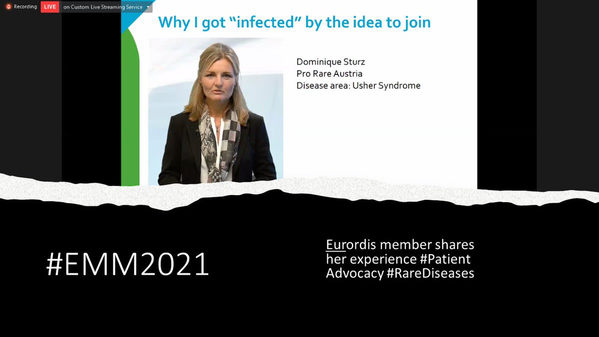 HhtSverige's tweet photo. Great job @DominiqueSturz Thanks for sharing your experience at the #EMM2021 @Eurordis #RareDiseases @sallsynt https://t.co/dhbS5ZZIlw