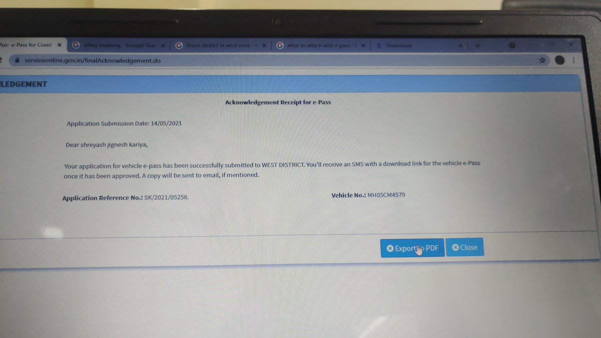 DeepakP06080949's tweet photo. @ThaneCityPolice 501,shridhar palace,murbad road ,Kalyan west-421301. Token no is SK/2021/05256
Vehicle no. MH05CM4579. https://t.co/6Jx5pLK407