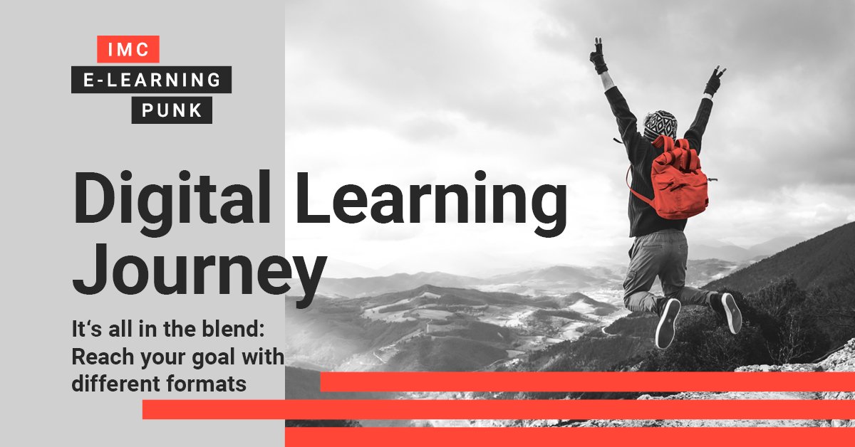 imc_learning's tweet image. Creating a perfect #DigitalLearningJourney depends on the mixture of its formats. Here are the key items one should never forget: imclearning.net/3wYkOwI #WeEmpower #eLearning #digitisation #corporatelearning