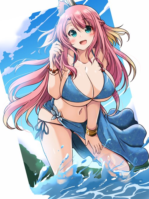 うちの子「うみのしほ」ちゃんです。
最近暑いので水着姿に。 