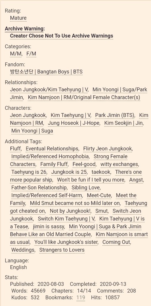 CourtJester⁷ on Twitter: "My Taekook Ao3 fics thread- Beautiful Secret ...
