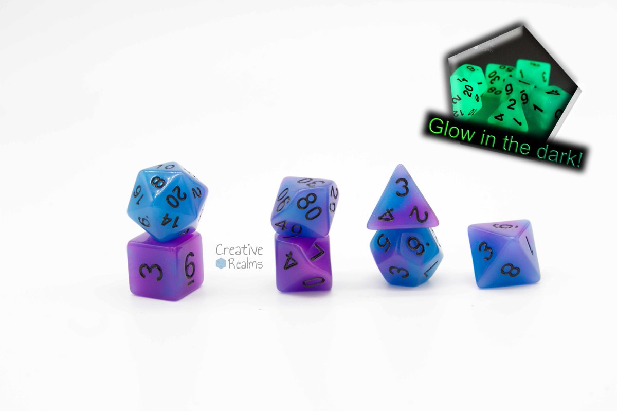 CreativeRealmsK's tweet photo. 2 neue Sets sind gerade in den Shop eingezogen!
Einmal Sharp Edged und einmal Glow in the Dark!
https://t.co/feb95PHEEa
#dnd #DiceGoblin #CreativeRealms https://t.co/5ELvU8Cs43