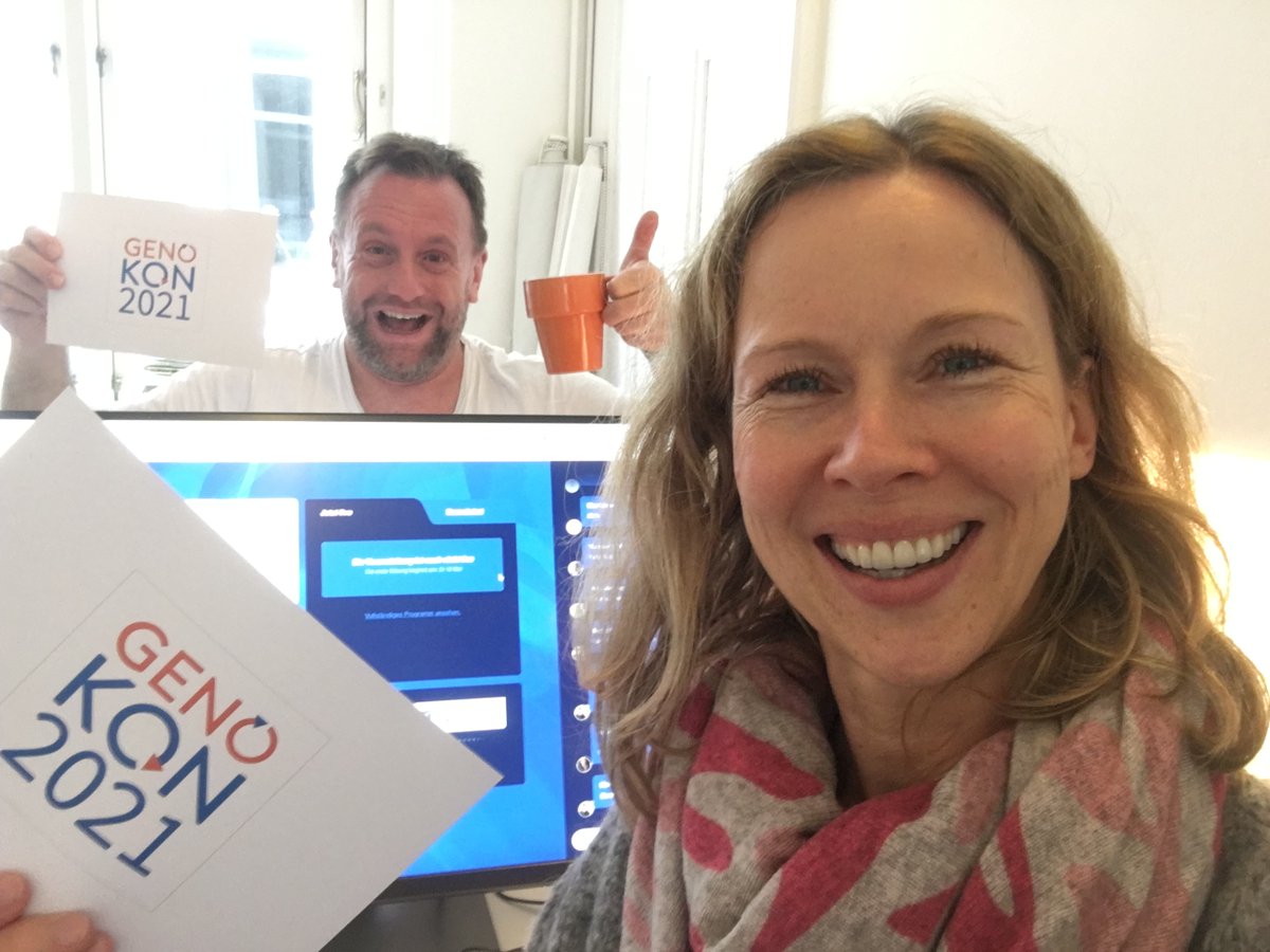 Nur noch viermal schlafen bis zur #genokon2021! Unsere Moderatoren sind schon mittendrin in den Vorbereitungen und freuen sich mit uns allen schon sehr auf euch! Astrid wird in Berlin für euch am Start sein, Peter ist live vor Ort in Schwäbisch Hall. Das wird genotastisch! 💛💙