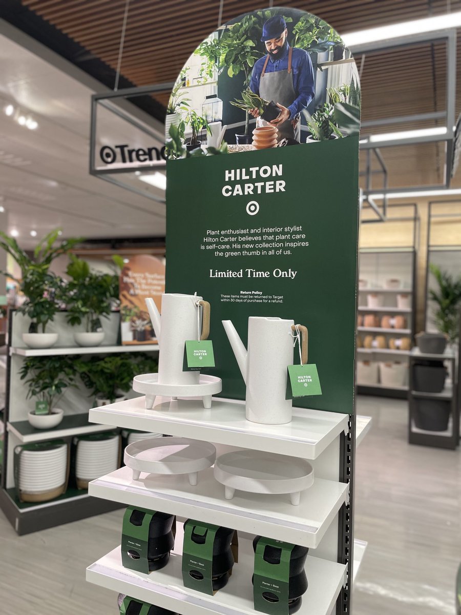 ⁦⁦⁦⁦⁦⁦<a href="/hiltoncarter/">Hilton Carter</a>⁩ has finally arrived at T1344! Freshen up your house with elements of nature 🪴Huge thank you to ⁦@LouisV_TGT⁩ and ⁦@Mimi__TGT⁩ for making this launch beautiful #hiltoncarterxtarget #vmlife #plants #earth #home