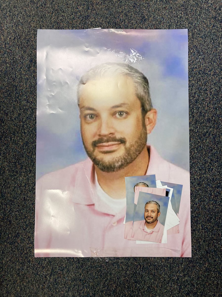 SaltilloHS's tweet photo. “While I absolutely love this special group of Seniors and have been so blessed to have watched them grow up and been their principal twice, no one should have to look at this ugly mug plastered all over school...love y’all...no cap!”

- Mr. Dye https://t.co/HIlgqYddof