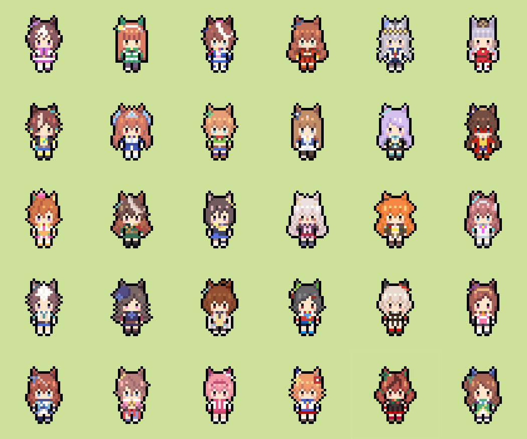 ウマ娘のドット絵、ここにもあります！, image size:1050x875