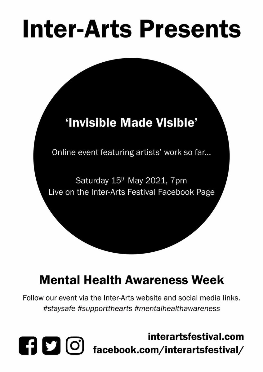Amazing lineup this Saturday with our <a href="/InterArts1/">Inter-Arts</a> Performers, we have @Keironhiggspoet, @caynpoet, @ohoro_bernie, @TallulahHowarth, Dawn Bland, <a href="/IsaacH_D/">Isaac Hughes-Dennis</a> and afew more surprises. Starts at 7pm. Here on our Facebook page. 
#mentalhealthawareness  #invisiblemadevisible