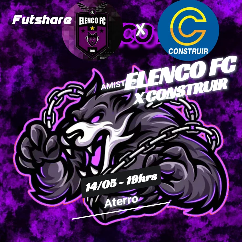 ElencoFc's tweet photo. ⚽️Amistoso⚽️
🖤Elenco FC💜 x 💙Construir💛
Data🗓:14/05
Horário⏰:19hrs
Local🏟:Aterro
#AvanteElenco #VacilouOElencoAmassa https://t.co/Yywhgu2wzP