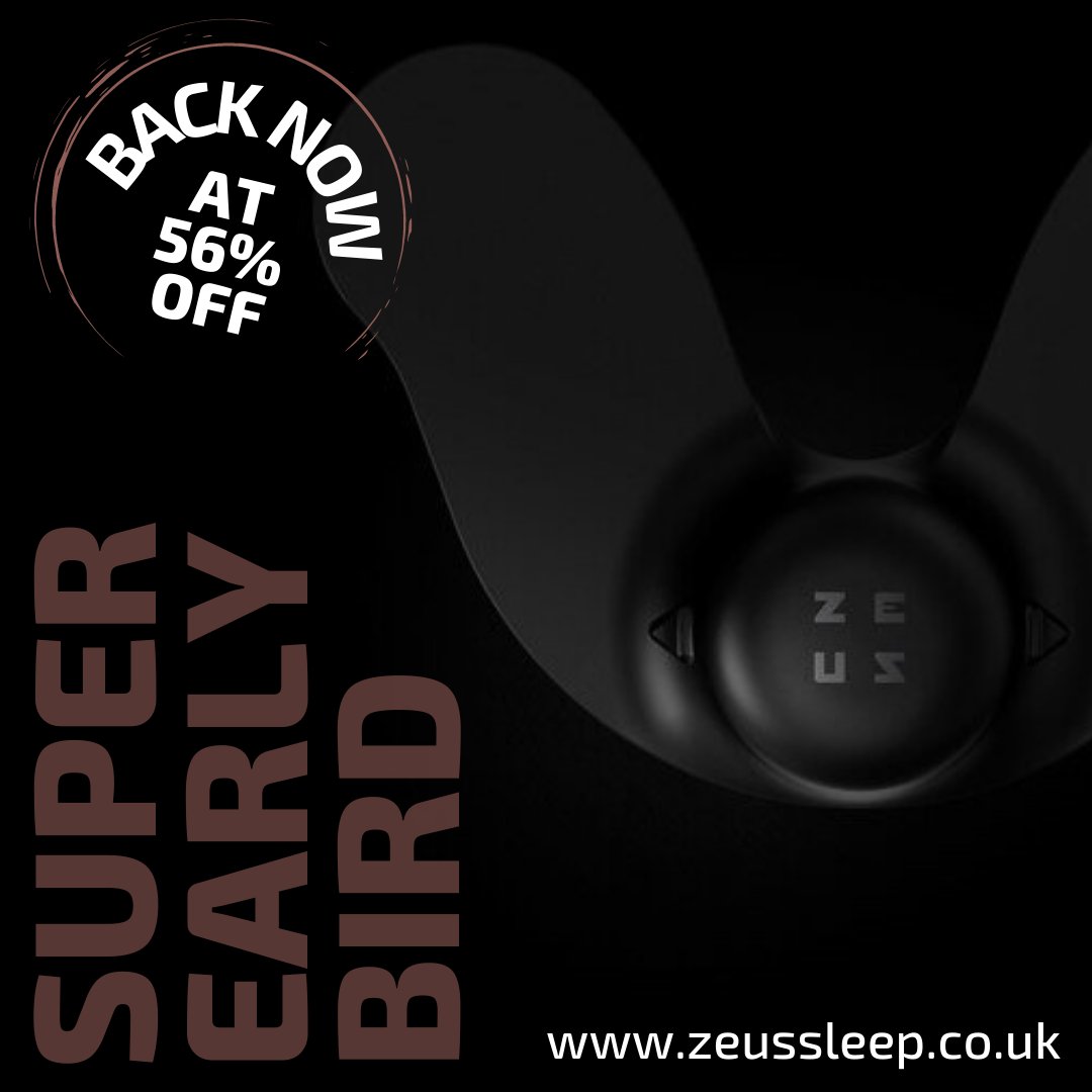 zeus_sleep's tweet photo. Grab our Super Early Bird offer while you still can on Indiegogo!

ZEUS is an anti-snoring device developed to prevent snoring at its source, using safe and gentle vibrations it dilates the airways to facilitate easy breathing at night.

Link in our bio 🔗

#snoring #indiegogo https://t.co/lUYUbV3n0c