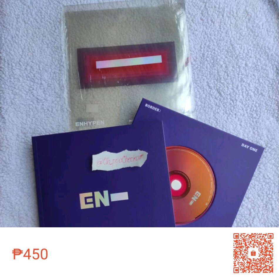 Oh_PpaCheckout's tweet photo. I'm selling [ON-HAND] ENHYPEN BORDER:DAY ONE UNSEALED ALBUM for ₱450. Get it on Shopee now! https://t.co/SZAN8d4aMs #ShopeePH https://t.co/H3H5s7W9Jk
