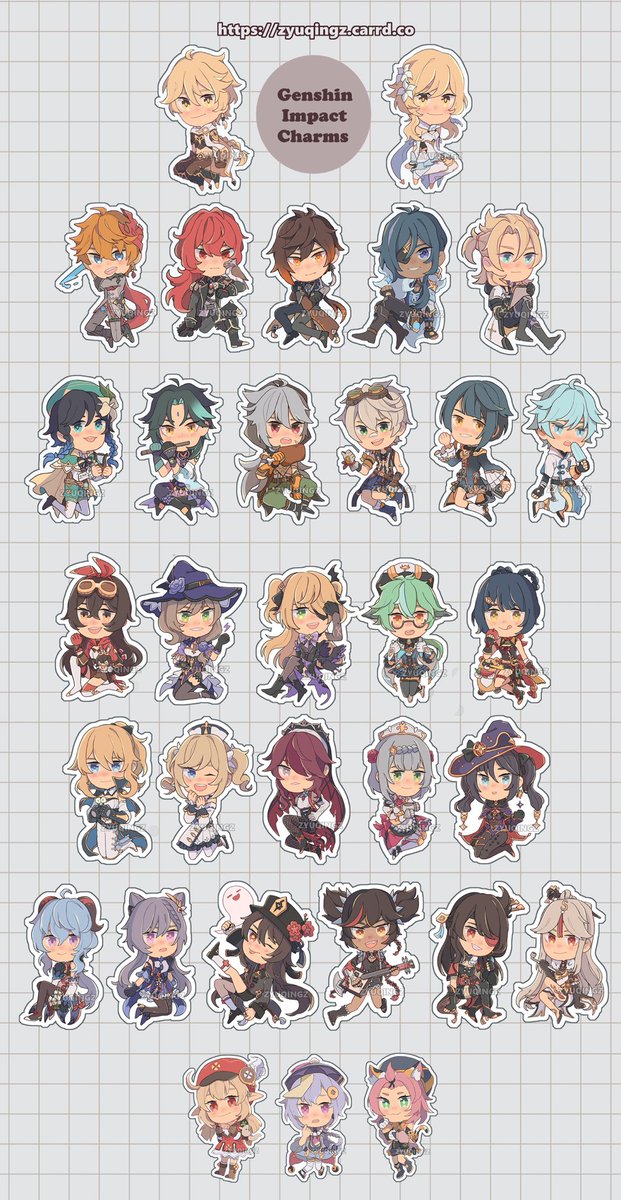 🌟RTs & Likes Appreciated!🌟
My shop opened today!! I have a lot of charm designs up for Preorder + some wack stickers, selling some Kaebedo prints too ❄️✨
The link is on my carrd in my bio!
#GenshinImpact #原神