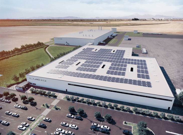 ASTS_SpaceMob's tweet photo. Lucid Motors is set to start production NEXT MONTH!

Factory is ready to go. I’m hyped $CCIV https://t.co/Q4LlKYsSCH