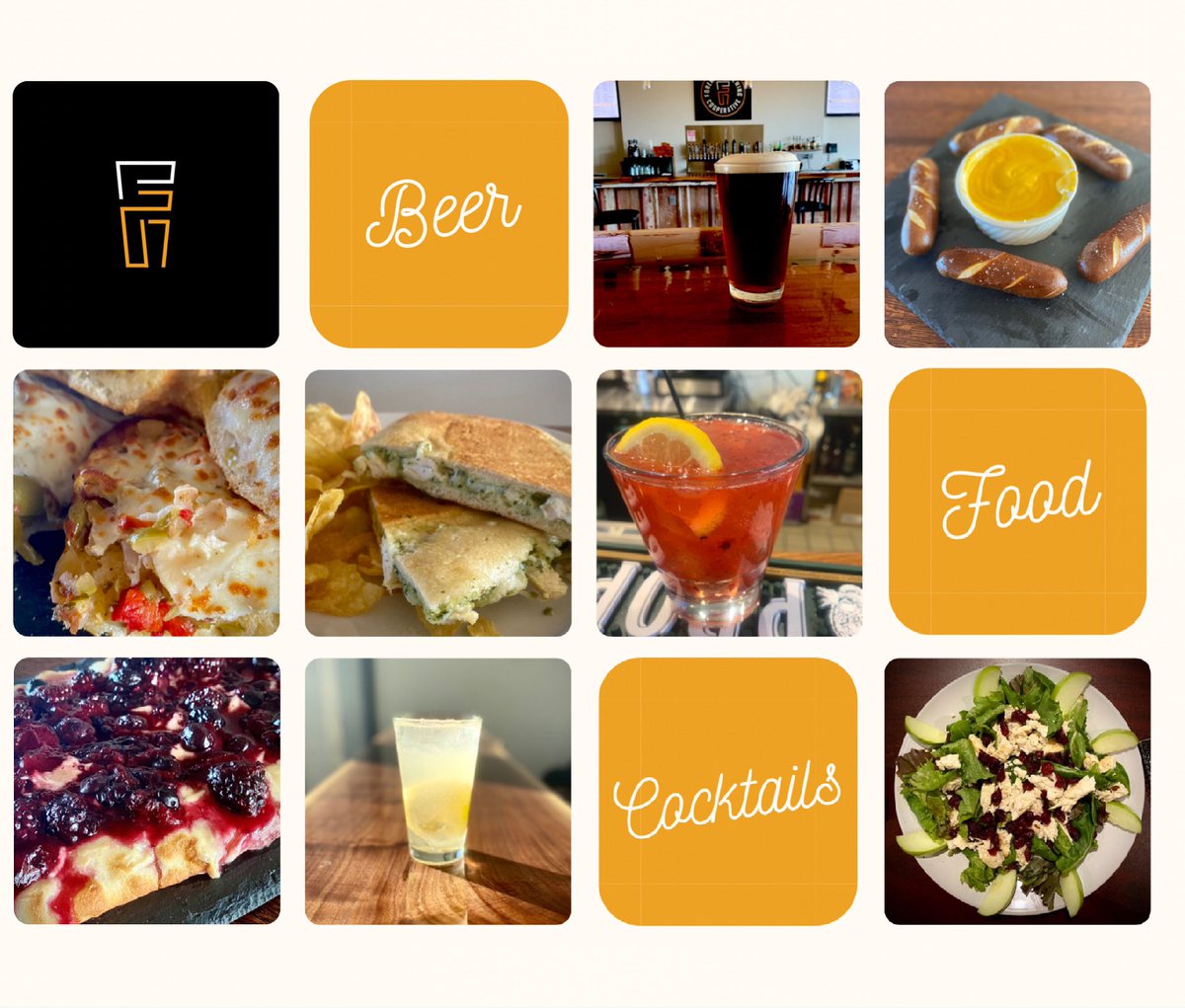Foremostcoop's tweet photo. Happy Friday!  Who’s hungry and thirsty for the weekend? We have something for all ages.
On-site brewed beer (of course), cocktails, wine, craft sodas (NA) and lots of delicious food options.

We open today at 11am for lunch!

#firstandforemost #drinklocal #mncraftbeer #owatonna https://t.co/FVLg83noYI