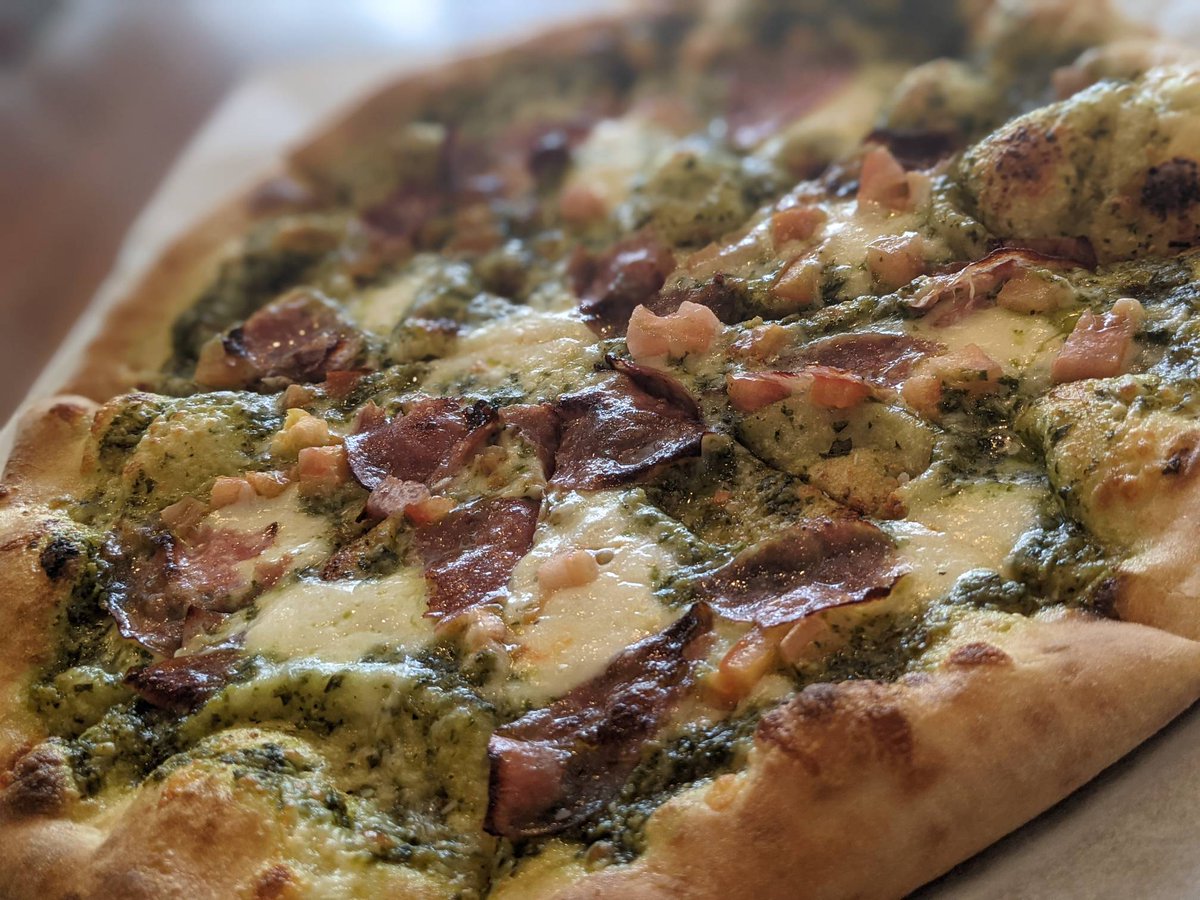 Fresh Pesto on Fresh Dough!?! That's how you kick off a great weekend!!!