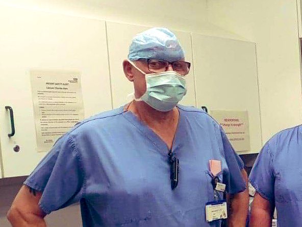 ODP Chris Sharp has worked in Theatre @QEGateshead for 34years, he is 72years old and worked during the pandemic, he is one of the kindest, most caring people I know as well as a fantastic practitioner. Thanks for all your hard work and dedication. #ODPday #AHP