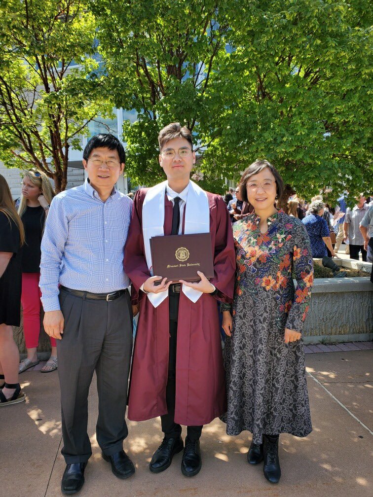 Clif Smart (@clifsmart) on Twitter photo Commencement all day today w/ 3 more ceremonies. Here is Dr Wenping Qui <a href="/mostateag/">MoState College of Agriculture</a> and his wife Lisa w/ two <a href="/MoStateGlobal/">#InternationalBears</a> students they have mentored <a href="/MissouriState/">Missouri State</a>. #BearGrads Commencement all day today w/ 3 more ceremonies. Here is Dr Wenping Qui <a href="/mostateag/">MoState College of Agriculture</a> and his wife Lisa w/ two <a href="/MoStateGlobal/">#InternationalBears</a> students they have mentored <a href="/MissouriState/">Missouri State</a>. #BearGrads