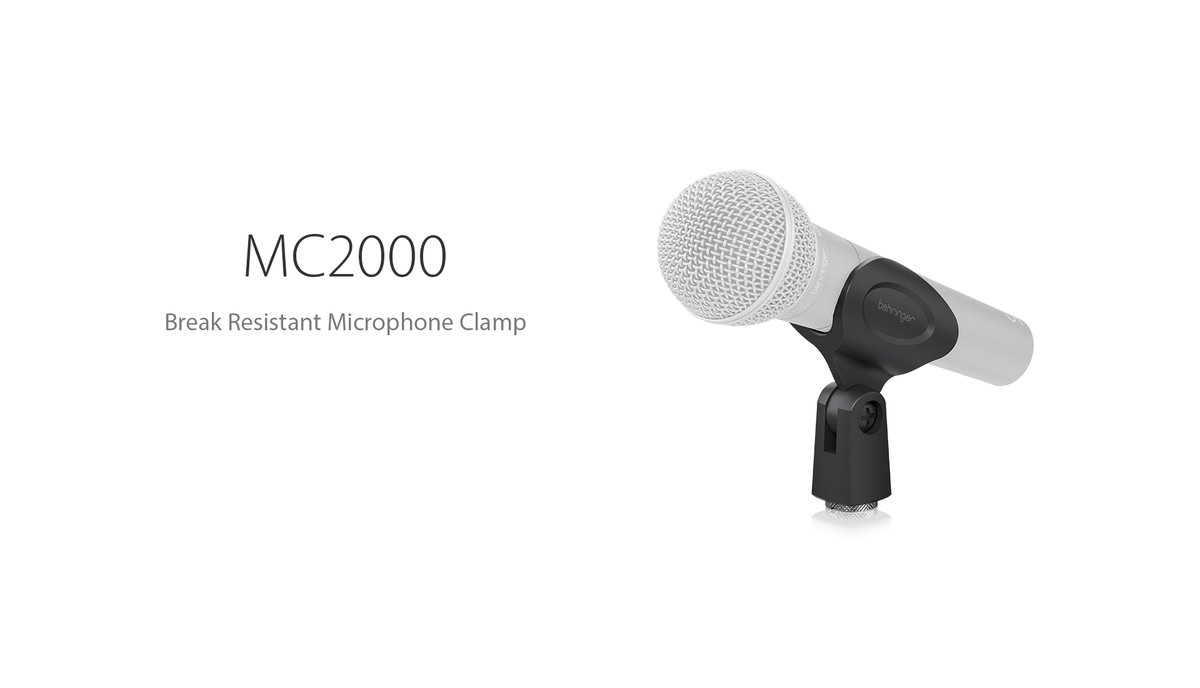 Behringer's tweet photo. MC2000
🔗https://t.co/y5tdiwTZUh

The Behringer MC2000 mic clip makes attaching your handheld microphone to the stand easy with quick adjustment.

List Price: $2

#Behringer #MC2000 #EUROSTANDSeries #MicrophoneClamp https://t.co/982Z5J2L5S