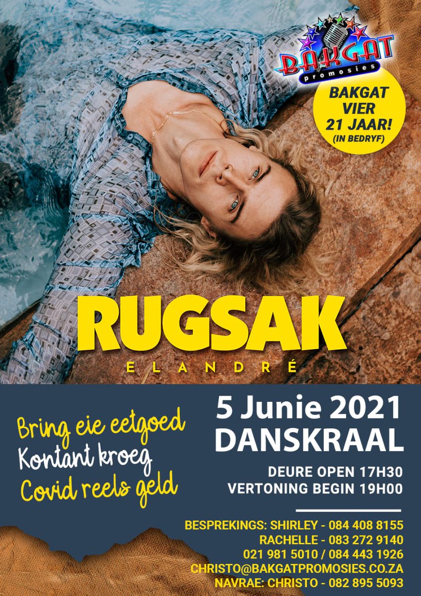 Kry julle kaartjies nou.Wil julle graag weer sien <a href="/AfrIsGroot/">Afrikaans is Groot</a> <a href="/Die_Burger/">DieBurger</a> <a href="/TygerBurger/">TygerBurger</a> <a href="/Tygerberg104fm/">Radio Tygerberg 104FM</a> <a href="/BokRadio/">Bok Radio 98.9fm</a> <a href="/KFMza/">kfmza</a> <a href="/JouStasie/">Jou Stasie</a> <a href="/Smile904FM/">Smile90.4 FM</a>