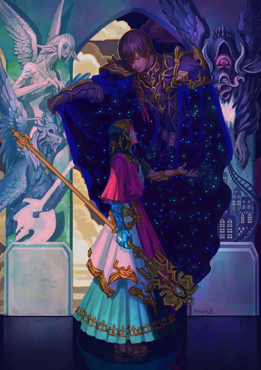 -Memories of Light and Shadow-
Didn't get selected but I have 0 regret painting this!This is my tribute to my favourite expansion of #FFXIV ! Happy Fanfest everyone~ XD